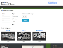 Tablet Screenshot of guaranty.rentrv.ws